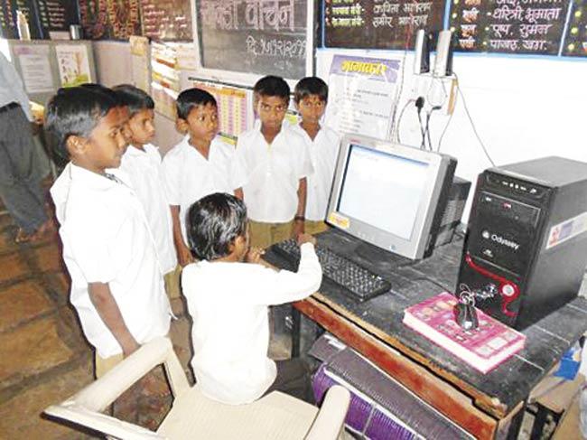 Through digital classrooms children learn to work as a team