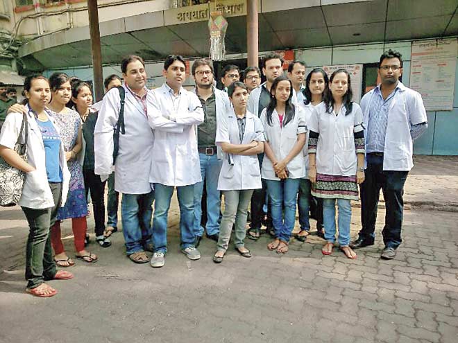 Following the attack on Dr Gaurav Adankar, doctors said that they wanted a police station inside the hospital and demanded more security personnel at night