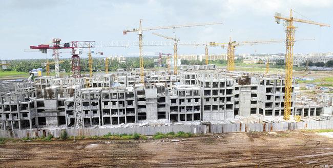 Site in Virar where the MHADA flats are being built. File Pic
