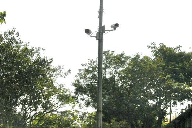 Two cameras seen near the flower market at Matunga Circle