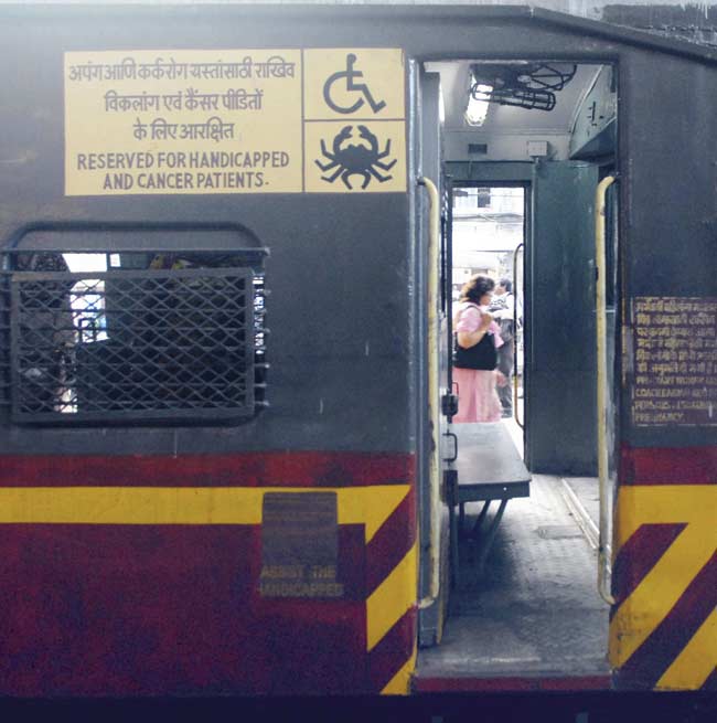 Mumbai Police has said cops travelling by coaches reserved for the handicapped could face a punishment as high as suspension
