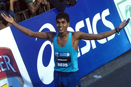 Mumbai Marathon: Indrajeet Patel wins race after night in dormitory
