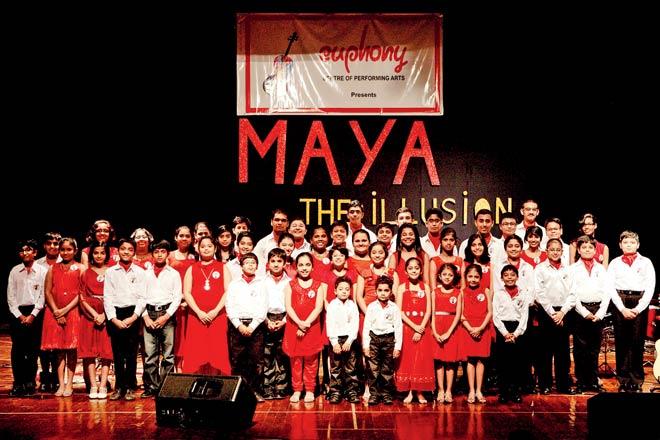 Musical treat: Children performing at Maya — the Illusion concert organised by the Seawoods Euphony Centre