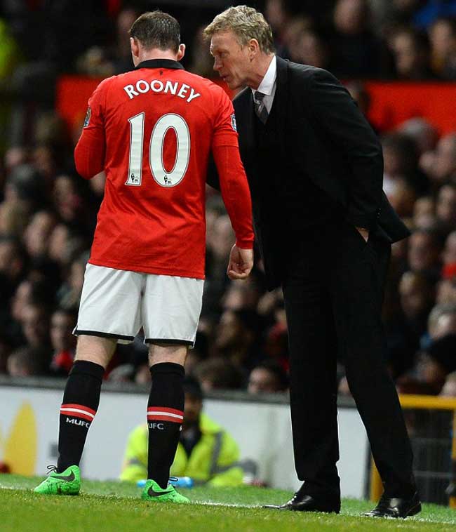 Rooney with Moyes