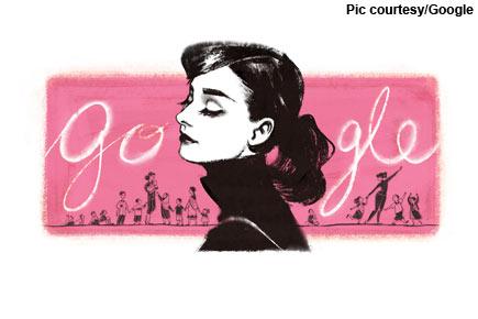 Google pays tribute to Audrey Hepburn with a special doodle on her birthday