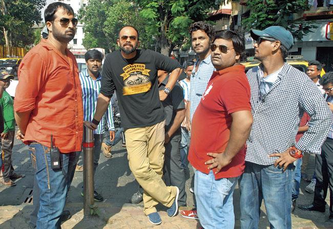 Rohit Shetty on the sets of 