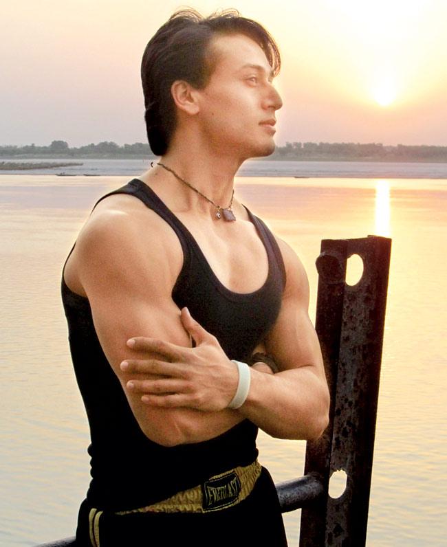 Tiger Shroff at the Tulsi ghat