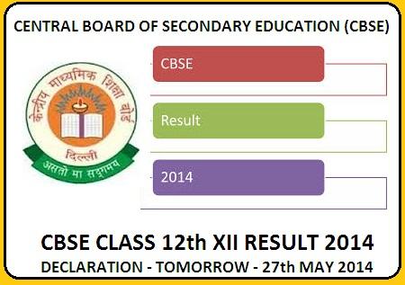 CBSE Result 2014 / CBSE Class 12th Result 2014