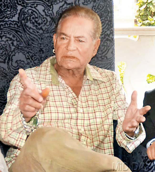 Writer Salim Khan launched a website on Narendra Modi in Urdu at his Bandra residence.