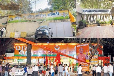Elections 2014: On eve of counting day, party offices tell the story