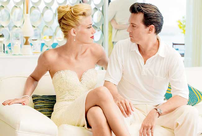 Johnny Depp and Amber Heard met each other on the sets of The Rum Diary in 2011. Pic/AFP