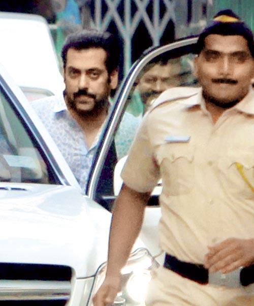 Salman Khan at a previous hearing at the sessions court