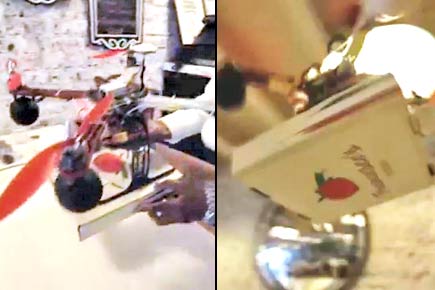 Mumbai eatery sends a drone to deliver pizza!
