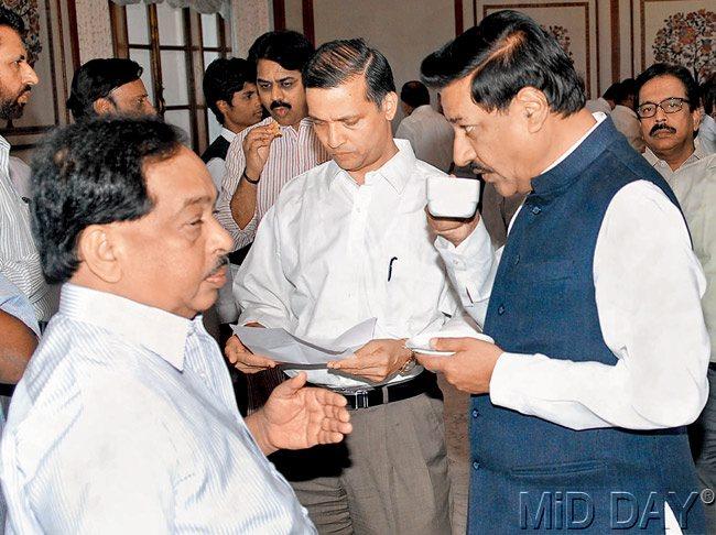 Lost his appetite: Industries Minister Narayan Rane was so upset that he left the meeting without having dinner. File Pic