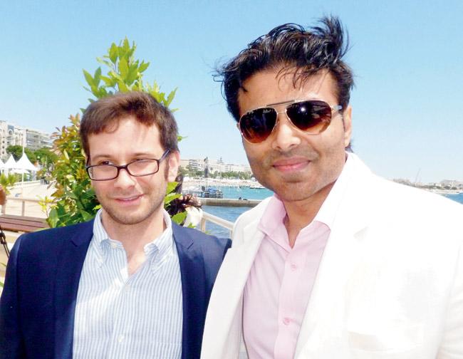 SUNNY SMILES: Uday Chopra, (r) co-producer of Grace of Monaco, at the Cannes Film Festival
