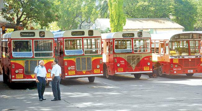 Of the 4,200 buses that BEST boasts of, around 600 buses are grounded on any given day, due to various maintenance work. File photo