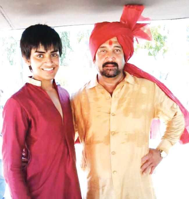 Mahesh Manjrekar with his son Satya