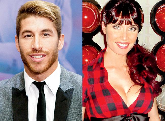 Proud parents: Real Madrid defender Sergio Ramos and his partner Pilar Rubio. Pics/AFP, Getty Images
