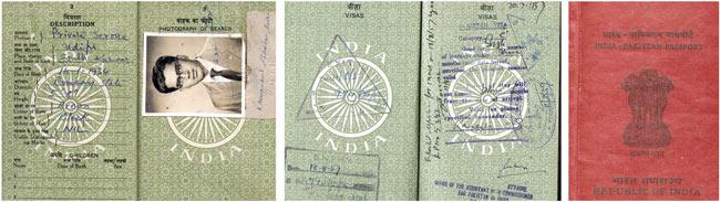 The special India-Pakistan passport which was issued just after Independence. Pic/courtesy Saaz Aggarwal