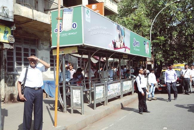 Once the software is installed in all the buses, commuters can access real-time information about the movement of buses while standing at a bus stop. File pic