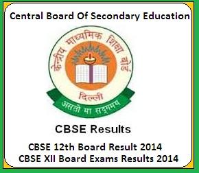 CBSE Results 2014 / CBSE 12th XII Board Result 2014