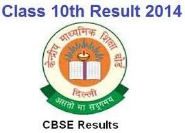 CBSE 10th Board Results 2014
