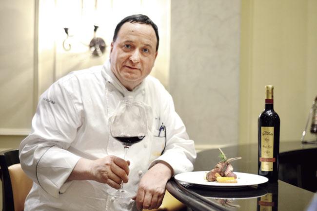 Chef Peter Wyss, a chef at Gustaad’s Palace in Bern