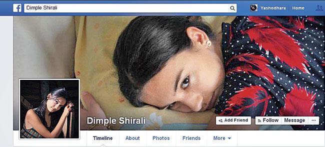 The complainant replied to a message from this Facebook profile of a certain Dimple Shirali, to which he replied