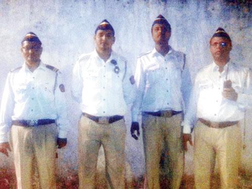 Constables Rajpure, Sudhakar Shinde, Sunil Gite and Sheikh