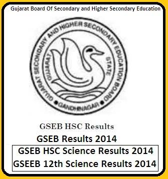 GSEB Result 2014 / GSEB HSC Results 2014 