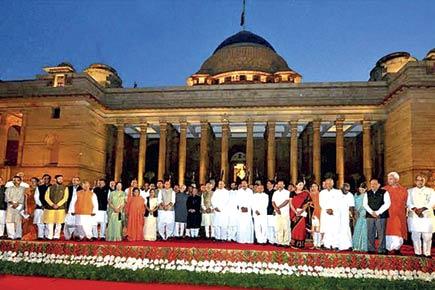 Prime Minister Narendra Modi and his band of 45 ministers sworn-in