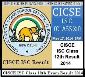CISCE ISC Result 2014 / ISC Result 2014