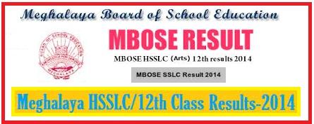 MBOSE HSSLC Arts and SSLC Result 2014