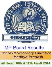 MP Board Result 2014 / MP Board 10th Result / MP Board 12th Result