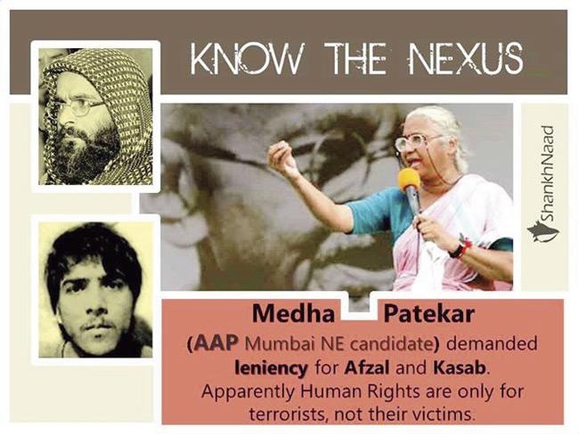 In an email, Medha Patkar said that Subramanian Swamy was toeing the fundamentalist line and distorting her position by making false statements