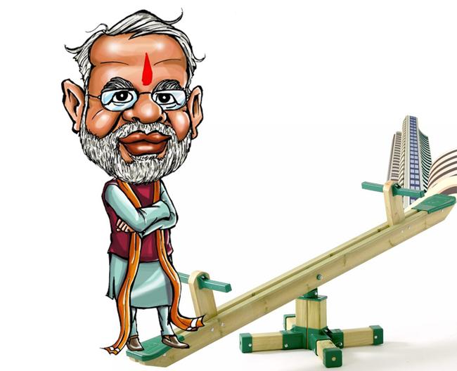 Narendra Modi cartoon BSE