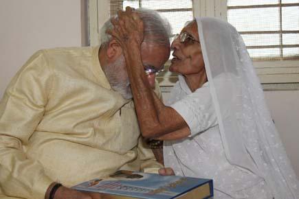 PM Narendra Modi seeks mother's blessing on his birthday