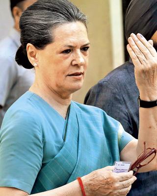 Sonia Gandhi. Pic/AFP