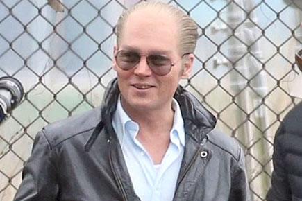 Johnny Depp old and bald!