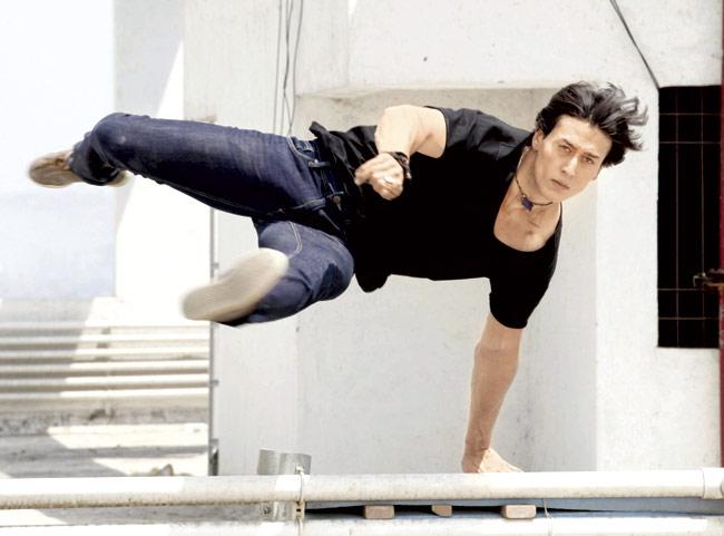 Tiger Shroff in action of his film