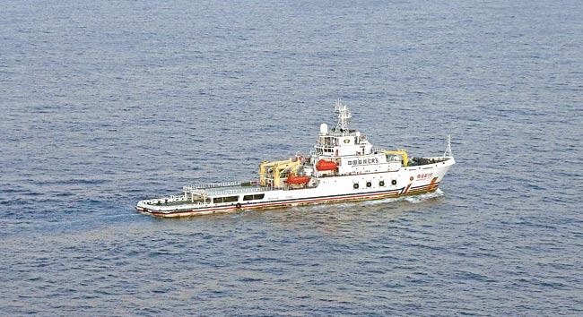 A file picture shows the Chinese ship Nan Hai Jiu searching for missing Malaysian Airlines flight MH370 over the southern Indian Ocean. Imagelibrary/EPA 