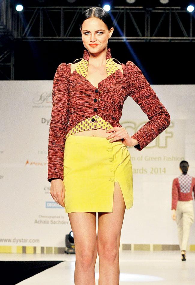 Designs from the Consortium of Green Fashion (CGF) contest, where students of School of Fashion Technology, Pune, put the mantra ‘reduce, reuse, recycle and be responsible’, into practice