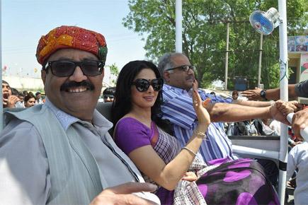 Sridevi and Boney Kapoor campaign for Amar Singh in UP