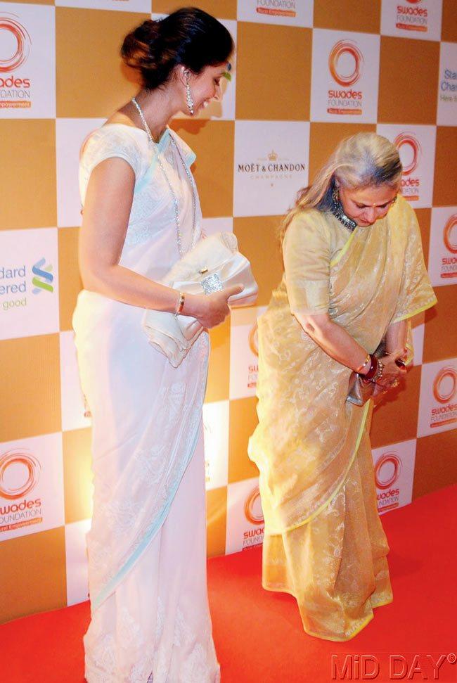 Jaya Bachchan and her daughter Shweta Nanda