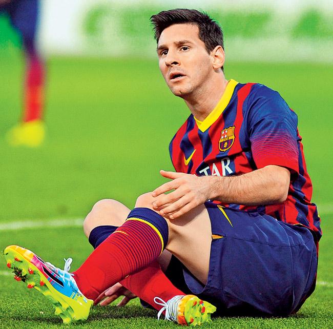 Lionel Messi during Barcelona