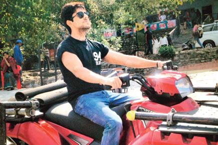 Ayushmann Khurrana takes a ride
