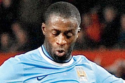 Manchester City's Yaya Toure out for 'up to two weeks'