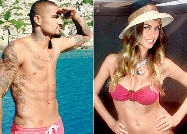Kevin Prince Boateng and Melissa Satta