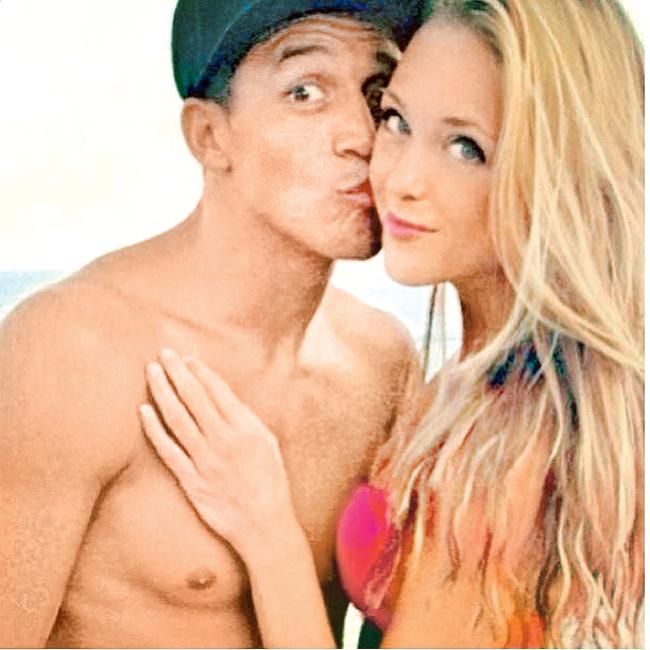 Current scene: Alexis Sanchez (left) with his Catalan girlfriend Laia Grassi. Pic/Instagram  