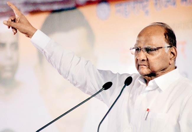 Sharad Pawar made the comment while addressing workers in Mumbai on March 23. File pic
